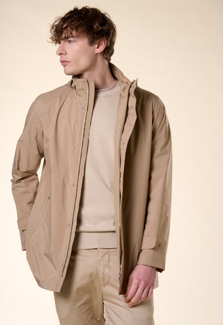 Giacca Tecnica con Cappuccio|Colore:Beige