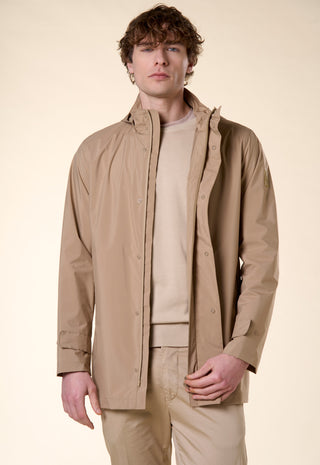 Giacca Tecnica con Cappuccio|Colore:Beige