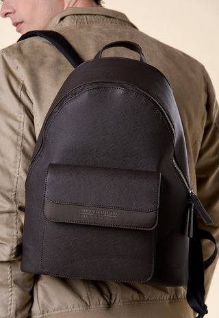 Zaino Urban Saffiano|Colore:Dark brown