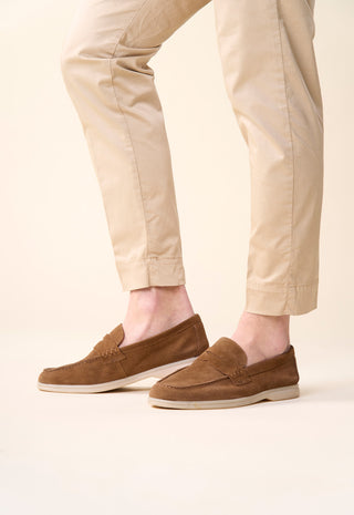 Mocassino Penny Loafer in Camoscio|Colore:Toupe