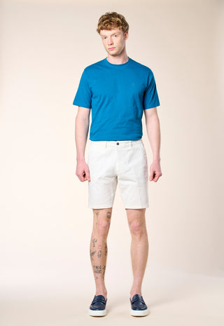 Bermuda Chino in Cotone Stretch|Colore:Bianco ottico
