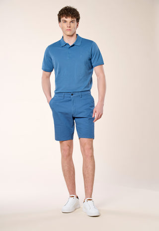 Bermuda Chino in Cotone Stretch|Colore:Cielo