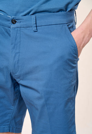 Bermuda Chino in Cotone Stretch|Colore:Cielo