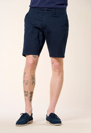Bermuda Chino in Cotone Stretch|Colore:Dark blu