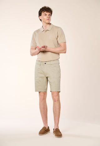 Bermuda Chino in Cotone Stretch|Colore:Toupe