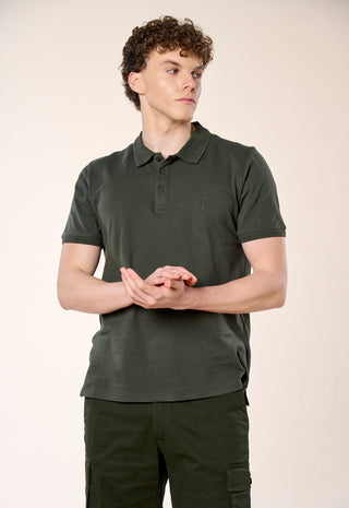 Polo Piquet 100% Cotone|Colore:Verde