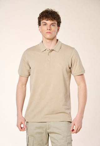 Polo Piquet 100% Cotone|Colore:Taupe