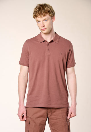 Polo Piquet 100% Cotone|Colore:Mattone
