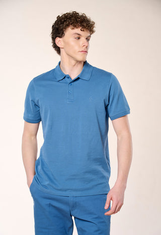 Polo Piquet 100% Cotone|Colore:Cielo