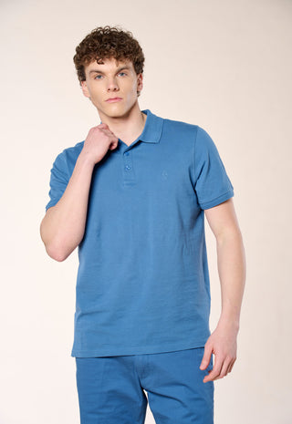 Polo Piquet 100% Cotone|Colore:Cielo