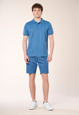 Polo Piquet 100% Cotone|Colore:Cielo