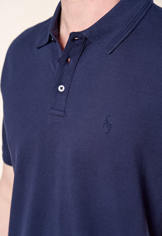 Polo Piquet 100% Cotone|Colore:Blu