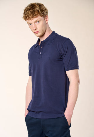 Polo Piquet 100% Cotone|Colore:Blu