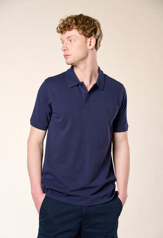 Polo Piquet 100% Cotone|Colore:Blu