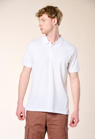 Polo Piquet 100% Cotone|Colore:Bianco