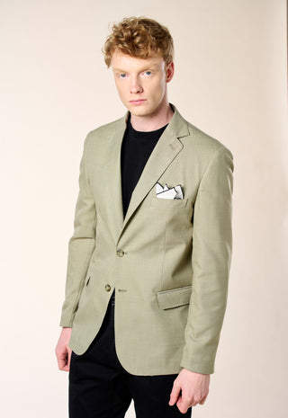 Giacca in Fresco Lana|Colore:Verde