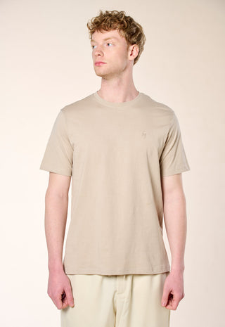 T-Shirt Basic 100% Puro Cotone|Colore:Taupe