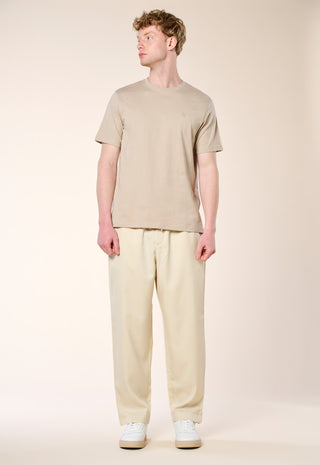 T-Shirt Basic 100% Puro Cotone|Colore:Taupe