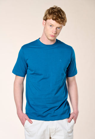 T-Shirt Basic 100% Puro Cotone|Colore:Ottanio