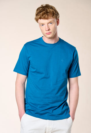 T-Shirt Basic 100% Puro Cotone|Colore:Ottanio