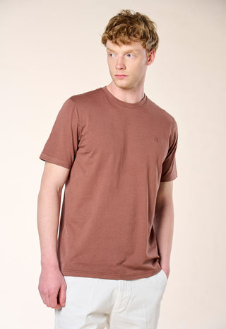 T-Shirt Basic 100% Puro Cotone|Colore:Mattone