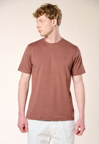 T-Shirt Basic 100% Puro Cotone|Colore:Mattone