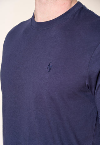 T-Shirt Basic 100% Puro Cotone|Colore:Dark blu