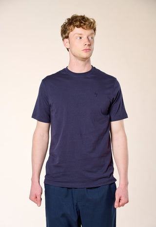 T-Shirt Basic 100% Puro Cotone|Colore:Dark blu