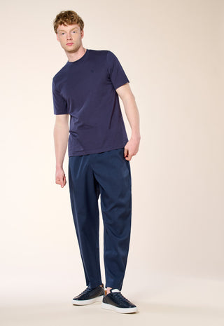 T-Shirt Basic 100% Puro Cotone|Colore:Dark blu