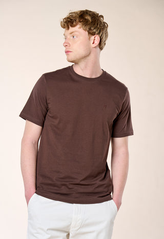 T-Shirt Basic 100% Puro Cotone|Colore:Cioccolato