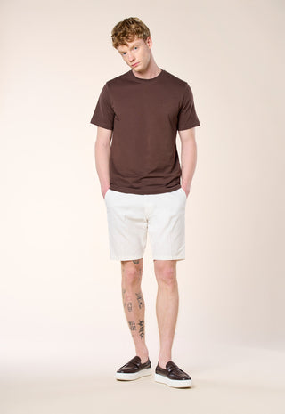 T-Shirt Basic 100% Puro Cotone|Colore:Cioccolato