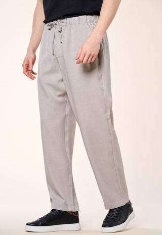 Pantalone Relaxed Fit con Coulisse|Colore:Grigio