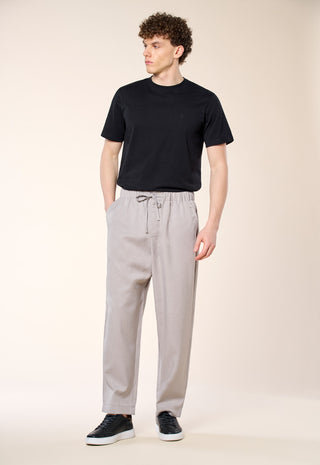 Pantalone Relaxed Fit con Coulisse|Colore:Grigio