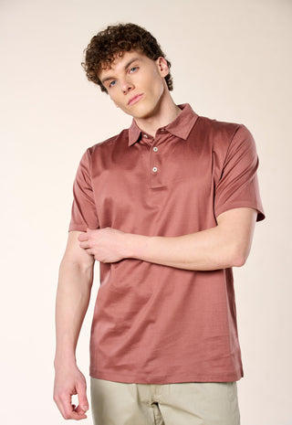 Polo in Filo di Scozia|Colore:Mattone