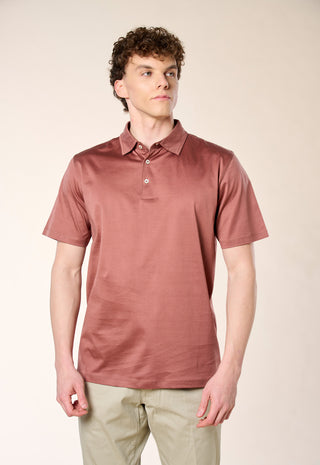 Polo in Filo di Scozia|Colore:Mattone