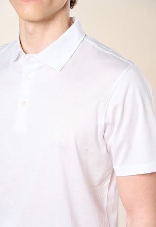 Polo in Filo di Scozia|Colore:Bianco