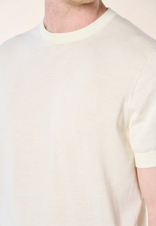 Maglia Girocollo Extrafine 100% Cotone|Colore:White