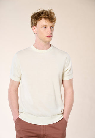 Maglia Girocollo Extrafine 100% Cotone|Colore:White