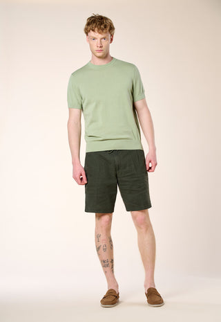 Maglia Girocollo Extrafine 100% Cotone|Colore:Verde