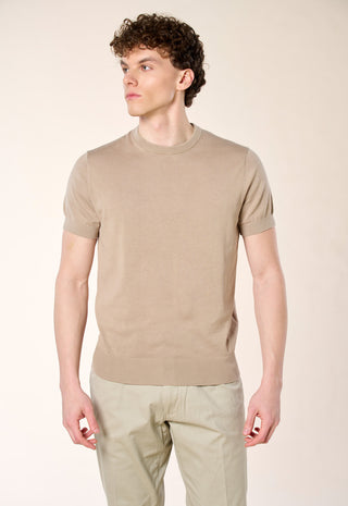 Maglia Girocollo Extrafine 100% Cotone|Colore:Taupe