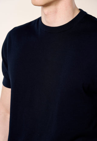 Maglia Girocollo Extrafine 100% Cotone|Colore:Blu