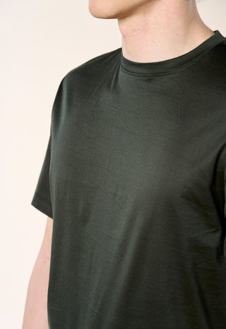 T-Shirt in Filo di Scozia|Colore:Verde