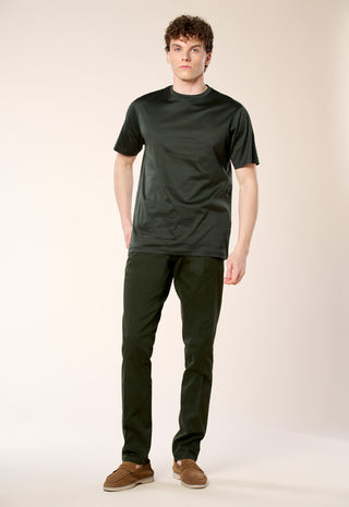 T-Shirt in Filo di Scozia|Colore:Verde