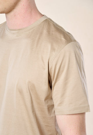 T-Shirt in Filo di Scozia|Colore:Taupe