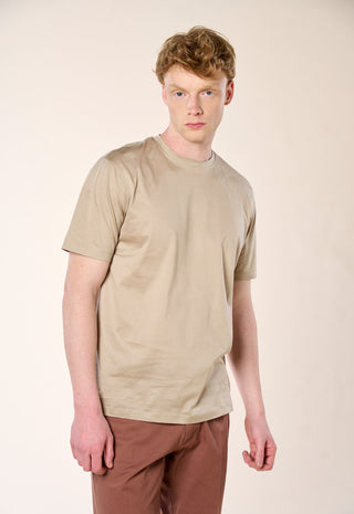 T-Shirt in Filo di Scozia|Colore:Taupe