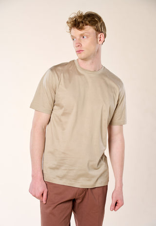 T-Shirt in Filo di Scozia|Colore:Taupe
