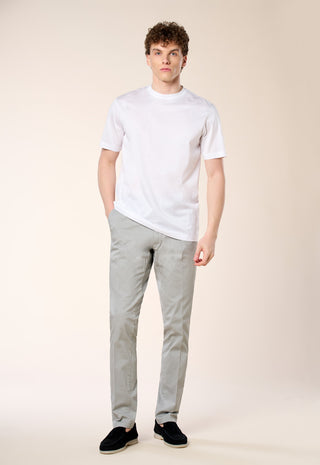 T-Shirt in Filo di Scozia|Colore:Optical white