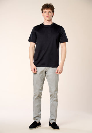 T-Shirt in Filo di Scozia|Colore:Nero