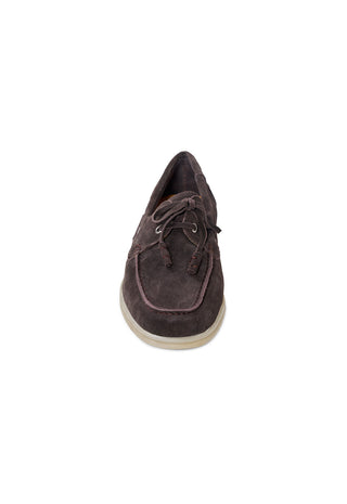 Scarpa da Barca in Camoscio|Colore:Coffee