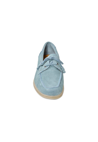 Scarpa da Barca in Camoscio|Colore:Light blu
